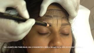 MICROBLADING - DESIGN PERSONALIZADO USANDO A RÉGUA REDONDA