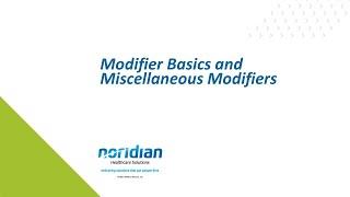 Modifier Basics and Miscellaneous Modifiers