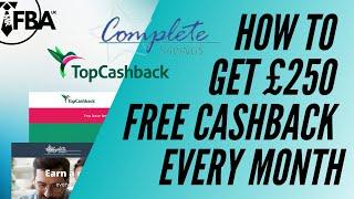 How to get £250 FREE Cashback Every Month! (Amazon FBA Hacks)