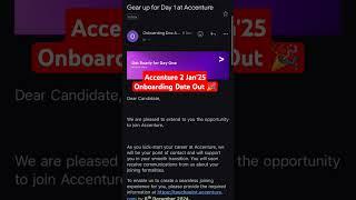 Accenture Jan Month Onboarding Update | Tech Expressway Program #accenture #comfortzonewithmanish2