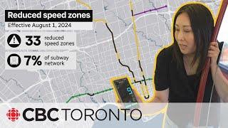 Why does Toronto's subway system have slow zones?