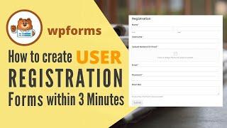 How to create User Registration form through #WPForms  withiin 3 minutes !