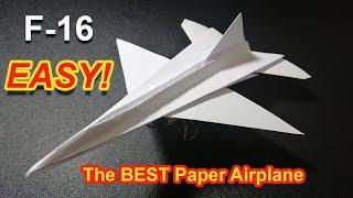 How to Make the BEST Paper Airplane F-16