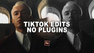 how to make tiktok edits (no plugins) ; after effects