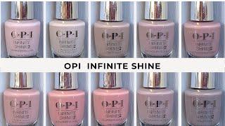 OPI Infinite Shine. Beautiful Nude Shades [LIVE SWATCH on REAL NAILS]