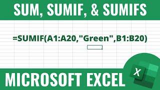 Summing Values Based on One Or More Criteria In Microsoft Excel