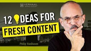 12 Great Content Ideas - How To Develop Great Content That Will Attract New Business