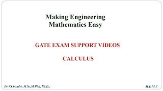 Limit in Calculus-Gate Examination Preparation
