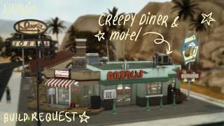 building a creepy diner & motel !the sims 4: longplay with commentary