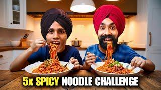 5x Spicy Maggi Eating Challenge  | Spicy Noodle Challenge | Honey Lottey Vlogs