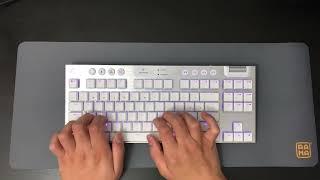 Logitech G915 White Tactile Keyboard Sound Test (December 2021)