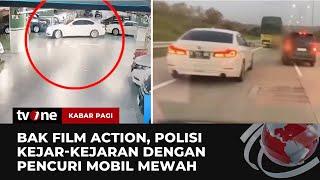 Menegangkan! Aksi Kejar-kejaran Polisi vs Pencuri Mobil Mewah di Tol | Kabar Pagi tvOne