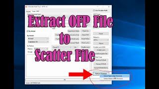 How to Extract OFP File to  Scatter File  via  Ultimate Multi Tool - MTK (UMT) Tool Free