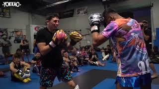 SPARRING time: MMA fighters (UFC) Vs Saenchai & Superlek | YOKKAO Muay Thai Seminar USA TOUR