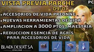 BLACK DESERT SA | VISTA PREVIA PARCHE 09/01 | ACCESORIOS PREONNE | 3000 Ptos. MAESTRIA | PC