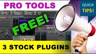 3 PRO TOOLS FREE STOCK PLUGINS you need to use! Maxim, Lo-Fi, Pro Subharmonic | Quick Tips