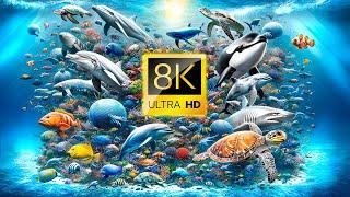 OCEAN ANIMAL ADVENTURES 60FPS 8K ULTRA HD
