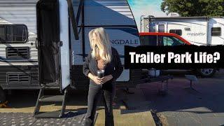 I MOVED INTO A TRAILER PARK | Living In A Travel Trailer | Van Life