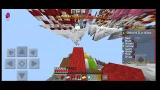 Minecraft Bedwars Raw Footage On Mobile (Split Controls)