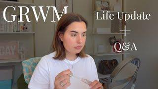 GRWM | LIFE UPDATE - quitting coffee, hormone balance, my dog almost got bit at the dog park