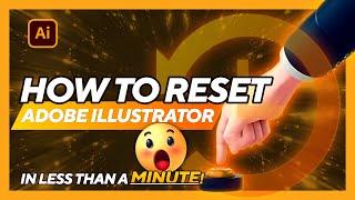 Illustrator for DUMMIES: How to RESET Adobe Illustrator to DEFAULT SETTINGS | Reset PREFERENCES