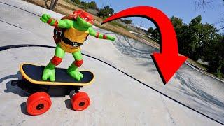 RC NINJA TURTLE AT THE SKATEPARK!