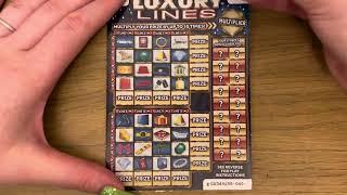 Scratch Cards! £3 Luxury Lines with Multiplier National Lottery Scratch Off Tickets