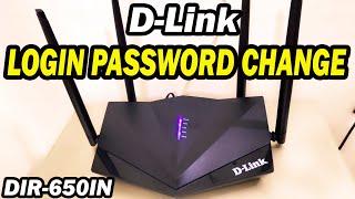 D-Link DIR-650IN Router Login Name And Login Password Change