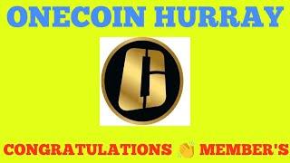 ONECOIN EXCHANGE  HURRAY 