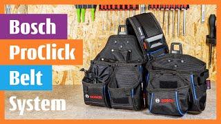 Bosch ProClick Tools kit with belt tool pouches GWT 2 and GWT 4 and ProClick Holders