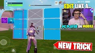 Use This *NEW* TRICK to Edit like a PC Player on Fortnite MOBILE! (best edits on mobile)