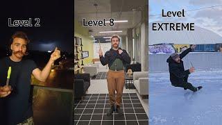 KNIFE JUGGLING TRICKS from Level 1 To Level 10