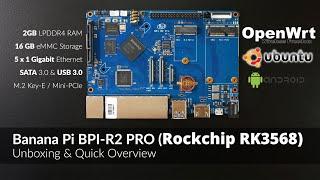Banana Pi BPI-R2 PRO Unboxing & Overview (OpenWRT/Android/Linux)