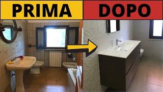 Italian Bathroom renovation in 7 minutes (Timelapse)