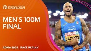 The champion RETURNS!   Men's 100m final replay | Roma 2024