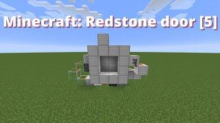 Minecraft: Redstone Door [Level 5] 2x2 Spiral Door Bedrock/Java