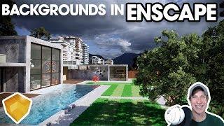 ADDING BACKGROUNDS IN ENSCAPE - Enscape Atmosphere Settings Tutorial