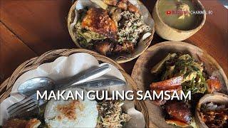 Guling Samsam Merekak Penarungan Bali || Makan Babi Guling