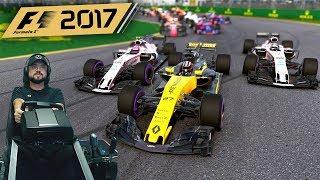 Долгожданная F1 2017 Гран-при Австралии - "розовая сила" - руль Fanatec ClubSport Formula Black