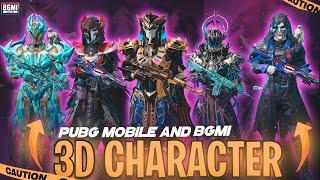 3D Character pack|BGMI| Pubg Mobile!! All X-Suit 3D Pack@battlegroundmobileindia#3dCharacterPack