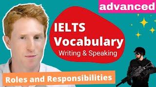 IELTS Vocabulary | Advanced vocabulary for Roles and Responsibilities