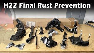 Final Rust Prevention on the H22A4 with POR-15 and Rust Bullet!!