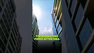 Top Marketing firms after MBA