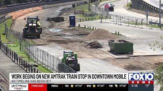 Work begins on new Amtrak train stop in downtown Mobile