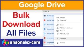 Download Entire Google Drive Folder to Computer