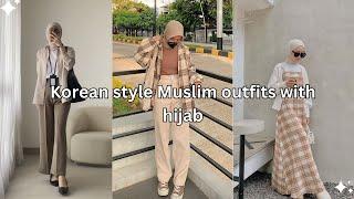 Korean style Muslim outfits with hijab  | Korean Fashion ideas 
