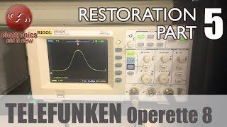 Telefunken Operette 8 tube radio restoration - Part 5. IF alignment, visual method.
