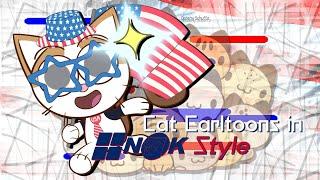 Cat Carltoons In NBK Style "TAOCB Styled" Logo (29.06.2022/WOTAZL-I/SNS Version)