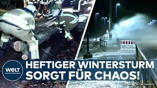 WETTER: Wintersturm über West- und Norddeutschland! Verkehr vielerorts lahmgelegt!