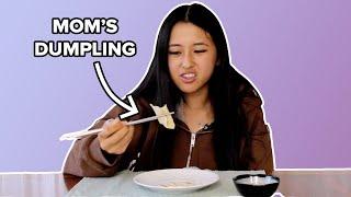 Asian American Family Tries Each Other's Dumplings